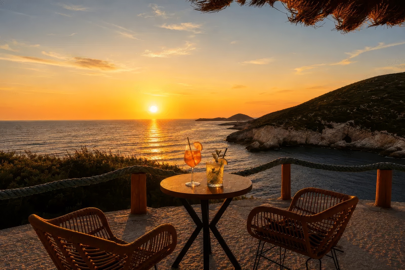 Sunset at Porto Stenitis — Zakynthos
